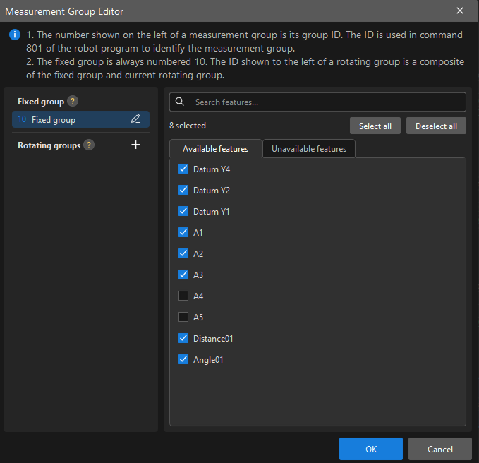 measure group editor