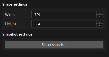 snapshot setting