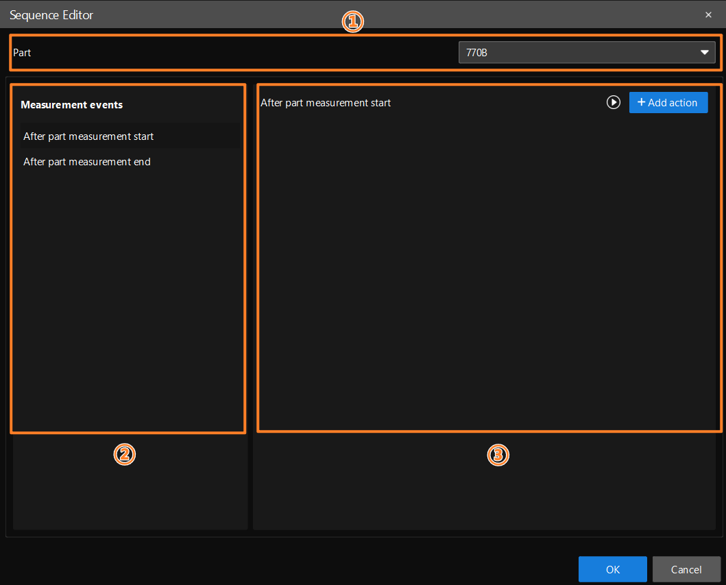 sequence editor interface