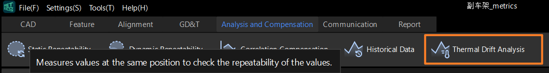enter thermal drift analysis