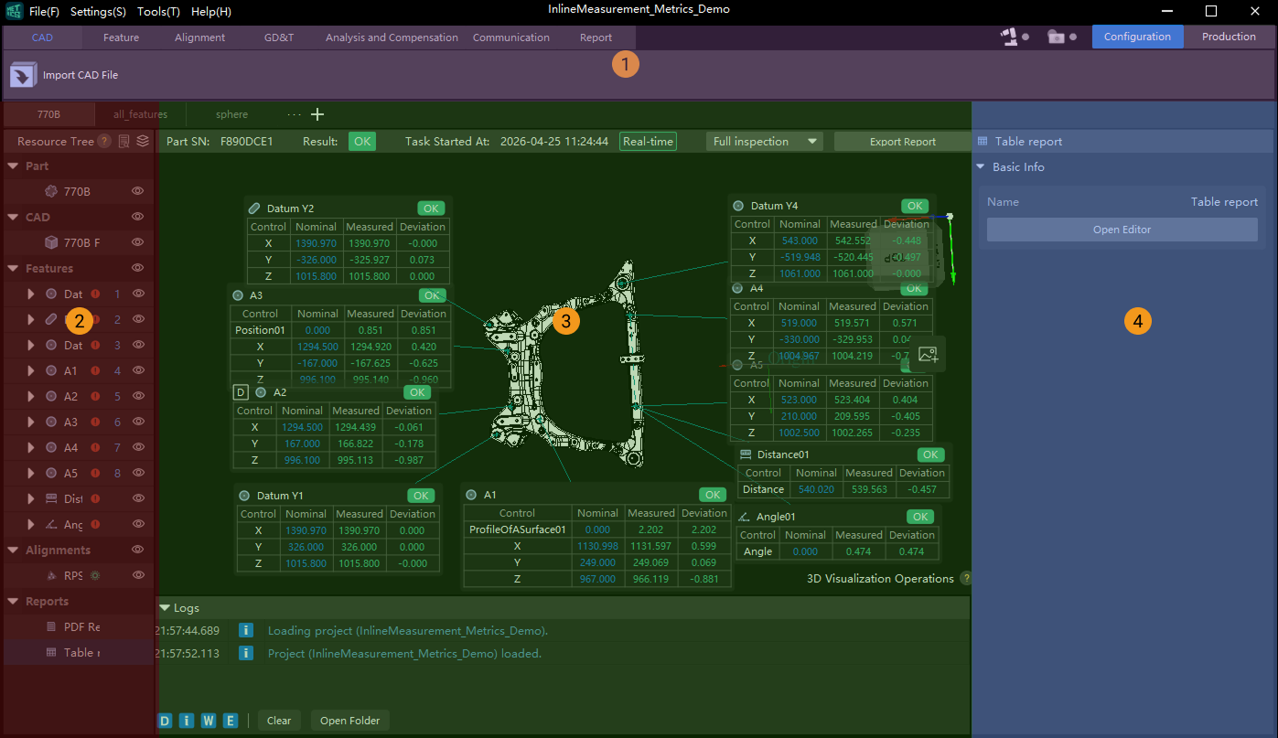 configuration interface