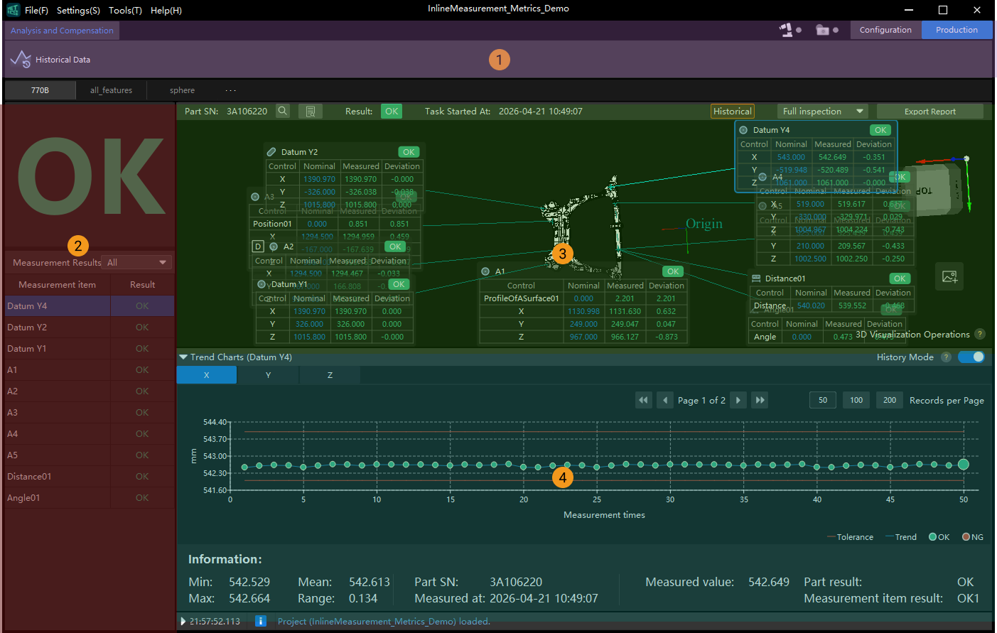 production interface