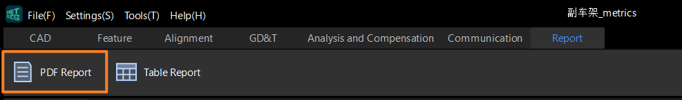 create pdf report step1
