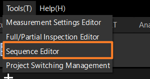 enter into the sequence editor interface