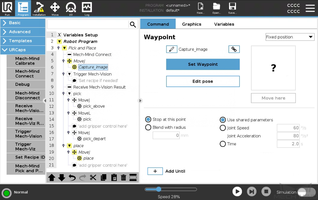 set waypoint capture e