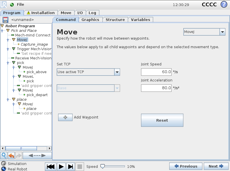 set movej capture cb