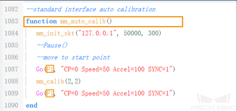 modify calibration program