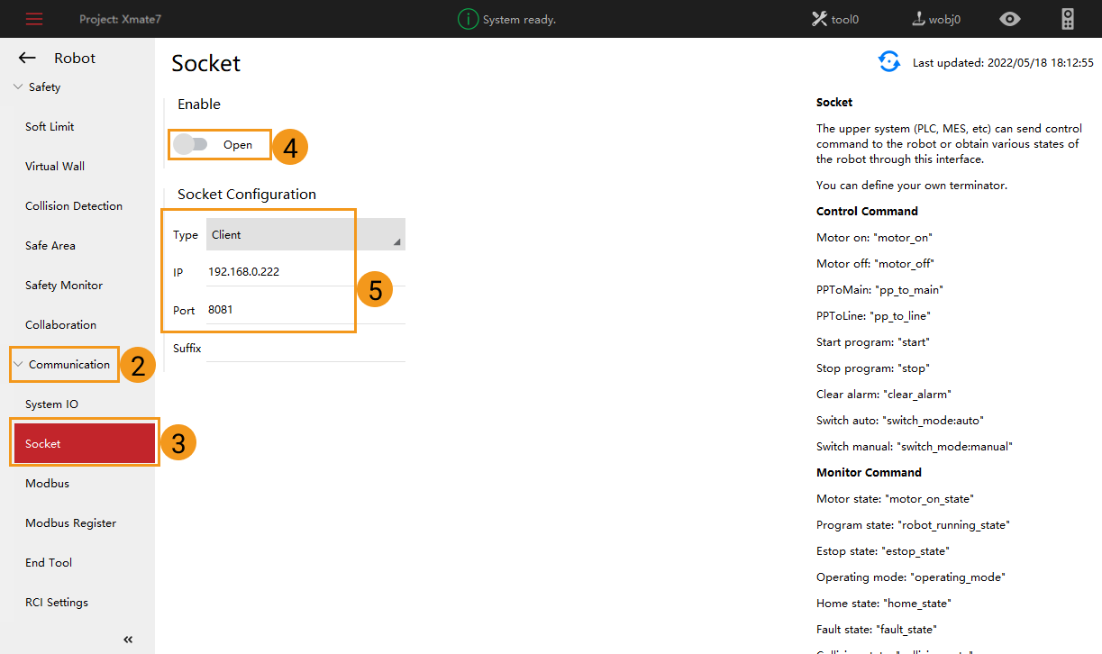 configure communication2