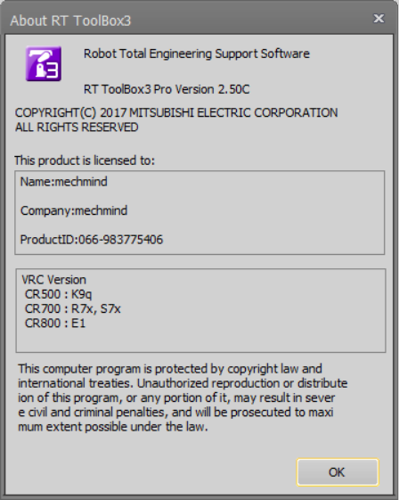 melfa software version