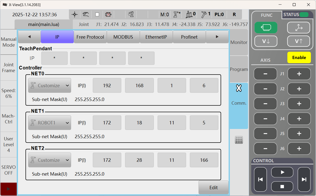 modify ip