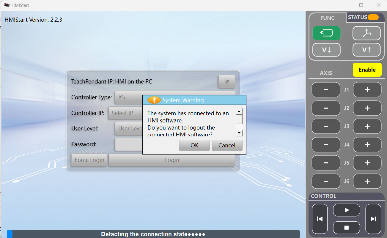 user 1 warn