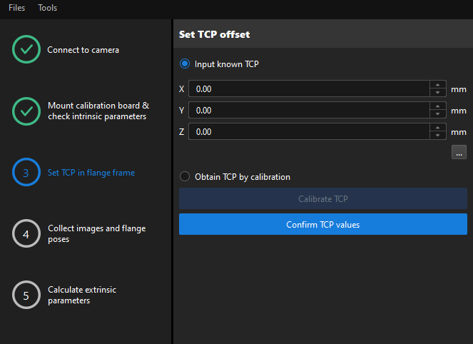 eih calib manual set tcp tcp touch