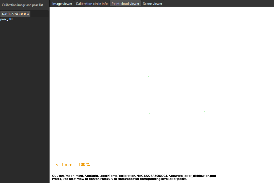 check error point cloud tcptouch