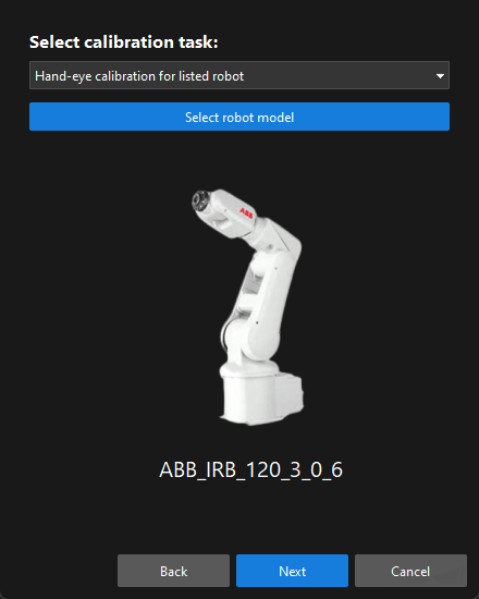 calibration calib preset select robot
