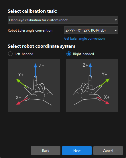 calibration calib preset select robot other