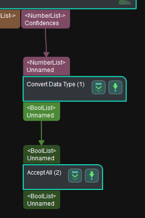 convert data type connection step