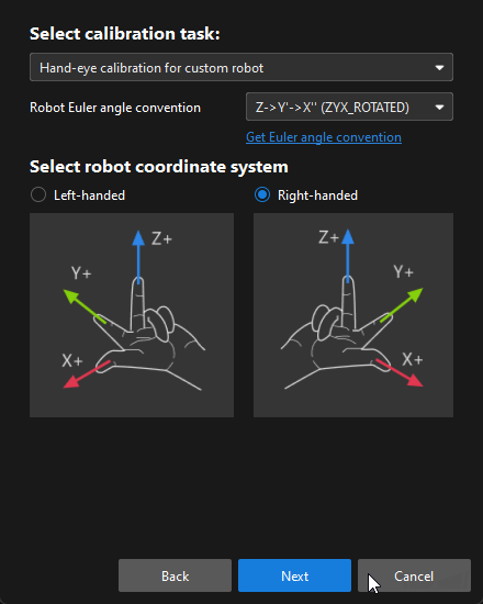 eth calib manual preset select robot other