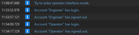 check production logs operation