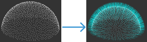 calc normals of point cloud and filter it usage scenario