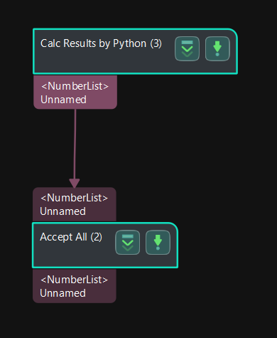 calc results by python single output project