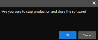 exit production interface confirm close