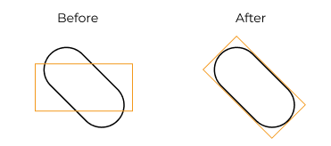 calc oblong hole center poses and axis lengths adjust angle