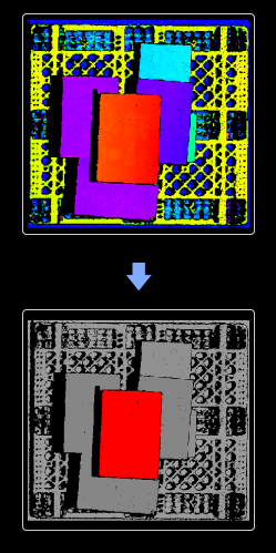 get highest area in depth image functional description