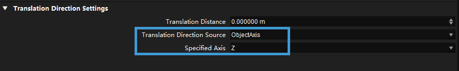 translate poses along given direction object axis