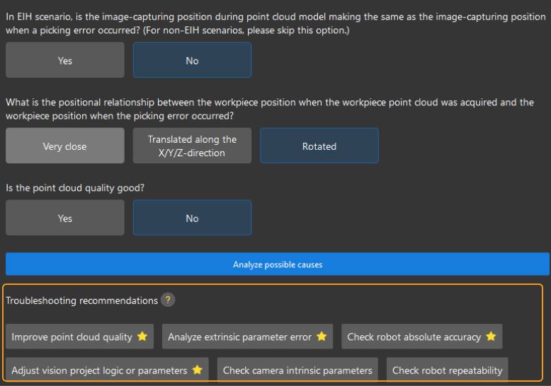 accuracy error analysis tool the results of analyze possible causes