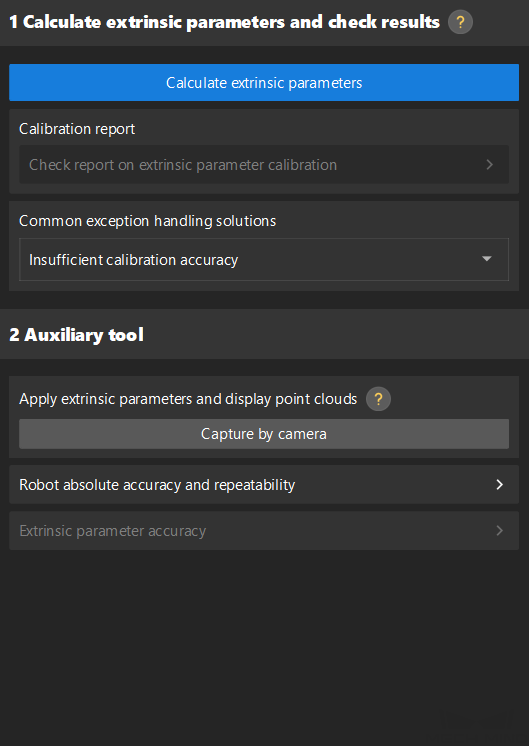 calib calculate extri randompose 6 axis