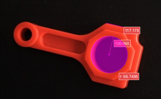 measure distances points to segments measure result