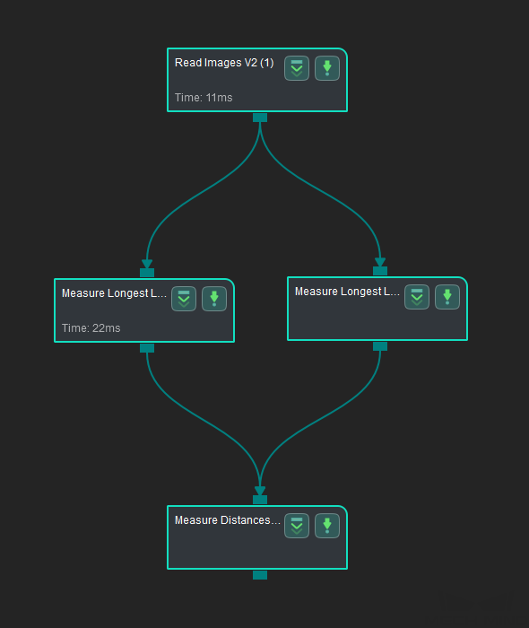 measure distances segments to segments application sample