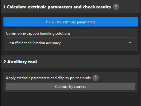 calibration ete calcualte extri param ete quick