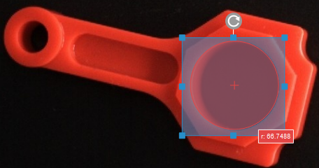 measure distances circles to segments circle 1