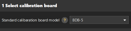 calib select calib board