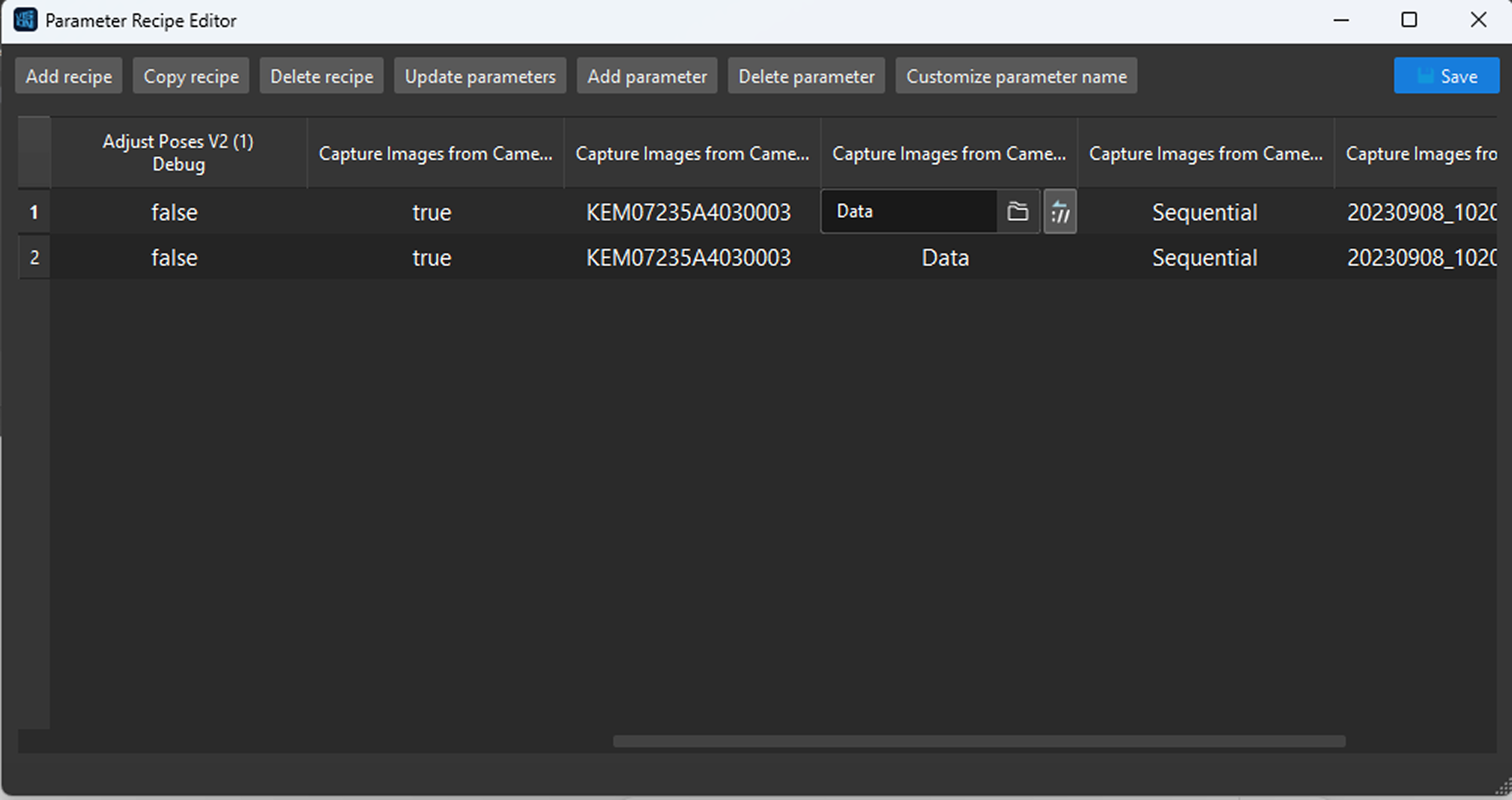 modify parameter