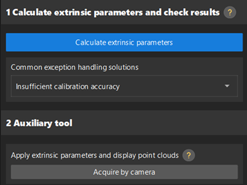 calibration ete calcualte extri param ete quick