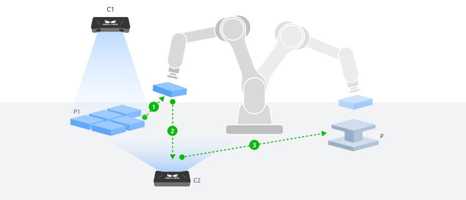 3d camera fixed placement pose correction