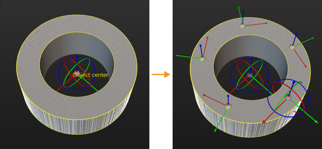 generate picking strategy based on object center point