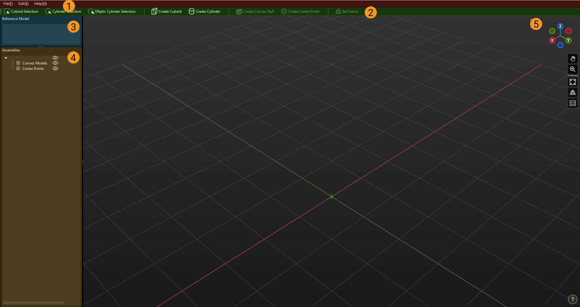 model editor interface