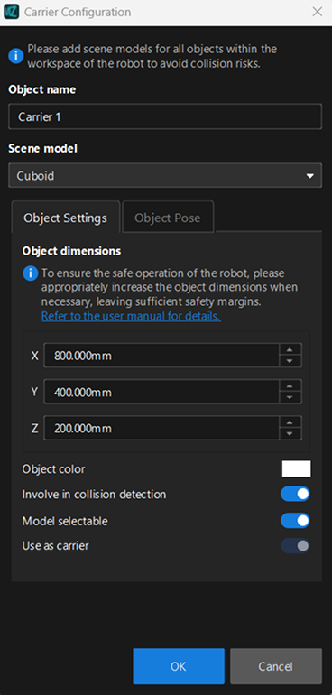 carrier configuration