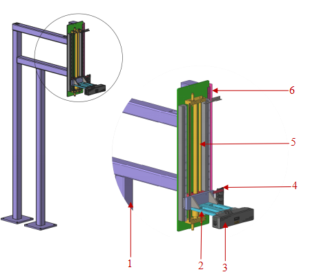 v mobile mounting frame 2