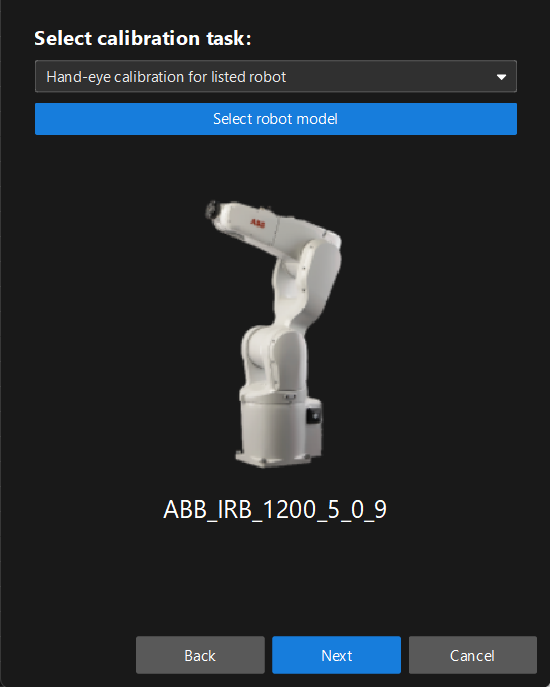 calib preset auto select robot