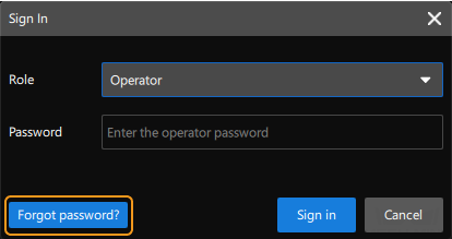 reset password click forget password