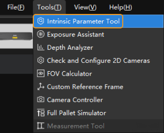 accuracy error analysis tool extrinsic parameters open intrinsic parameter tool