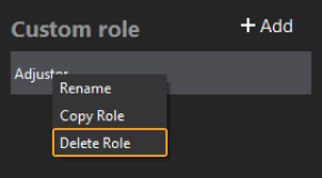 delete role