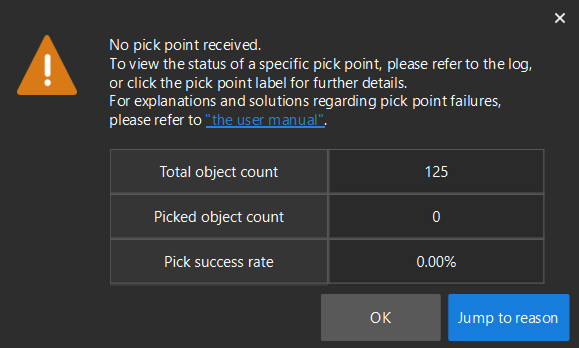 no pick point