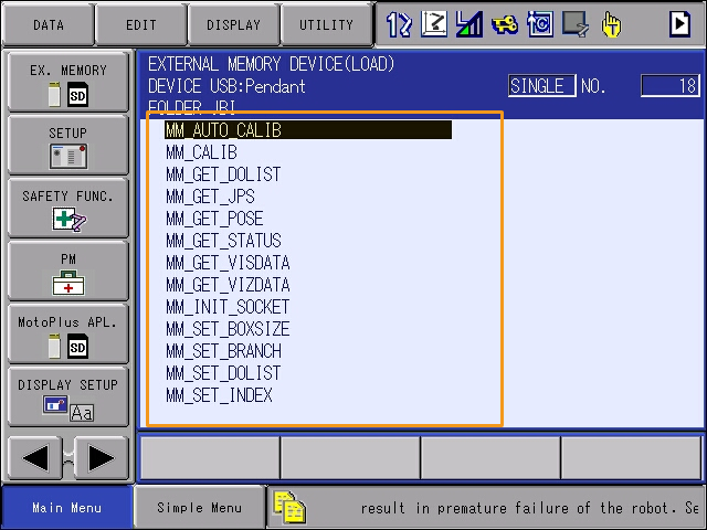 loading foreground program 10