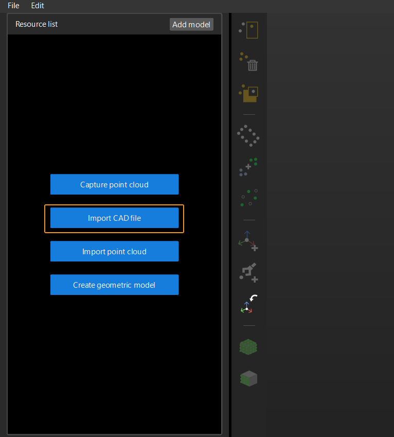 project build click import cad