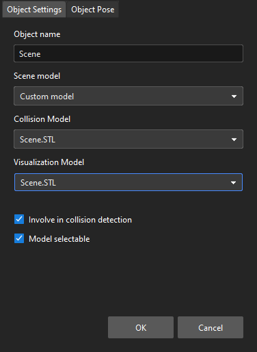 viz project adjust scenes object